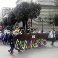 I due colorati cortei di Libera ad Andria