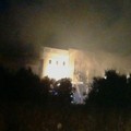 Incendio capannone Andria Trani