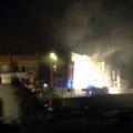 Incendio capannone Andria Trani