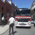 Incendio in un'abitazione nei pressi di Largo Grotte