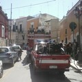 Incendio in un'abitazione nei pressi di Largo Grotte