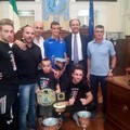 Premiazione in Comune di Francesco Fortunato e Team Sanzione