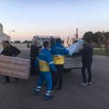 allestimento campo di accoglienza misericordia di andria