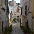 Via Fellecchia, ponteggio abbandonato