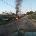 Incendio bidoni campagne andria