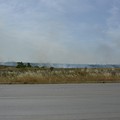 Incendio di sterpaglie in via Trani: visibilità ridotta in Tangenziale