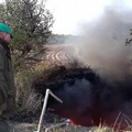 Pecore morte bruciate in una vecchia piscina in Contrada Monte Pietroso