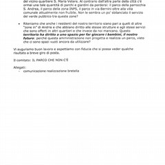 richiesta realizzazione bretella stradale tra Via Dalmazia e Viale Ausonia