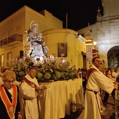 il simulacro della Madonna dei Miracoli al suo Santuario