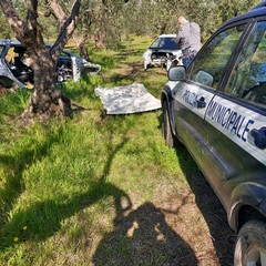 Scocche di auto rubate rinvenute nei giorni scorsi nelle campagne di Andria