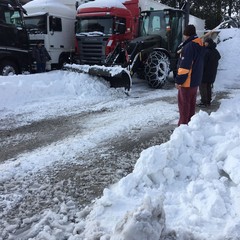 Militari della Pinerolo in azione sulla Murgia innevata