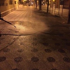 Intervento di ripulitura per parte di corso Cavour, via Martiti di Cefalonia e piazza Municipio