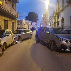 incidente stradale nel centro cittadino