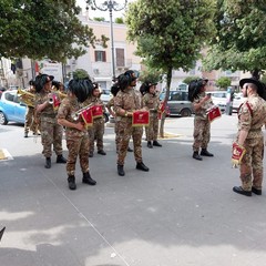 Manifestazione delle Fiamme Cremisi a Bisceglie