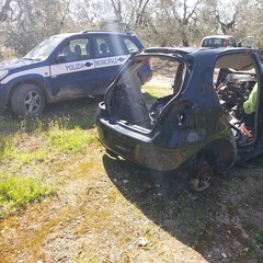 Scocche di auto rubate rinvenute nei giorni scorsi nelle campagne di Andria