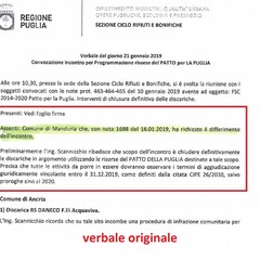 Ass. Del Giudice: "Sì alla bonifica, no alla discarica"