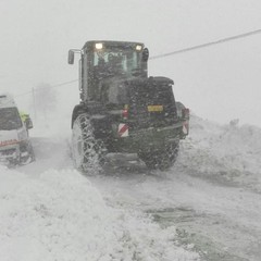 Militari della Pinerolo in azione sulla Murgia innevata