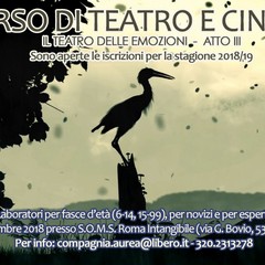 laboratori teatrali e cinematografici organizzati dalla CompagniAurea