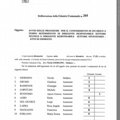Deliberazione di giunta comunale