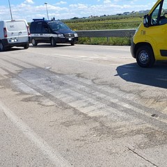 incidente sulla strada tangenziale nei pressi dello svincolo per Trani