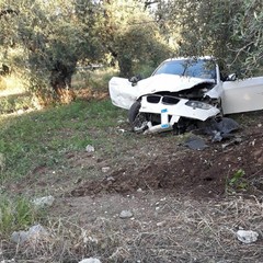 incidente stradale sulla strada verso Castel del Monte