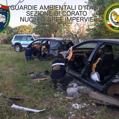 Auto rubate scoperte dalle Guardie Ambientali d'Italia