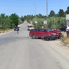 Incidente stradale su via Canosa