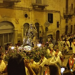 il simulacro della Madonna dei Miracoli al suo Santuario