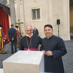 Benedetta la "Prima pietra" della nuova Aula Liturgica della chiesa Sacro Cuore di Gesù