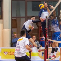 Andria Serie B gir E Florigel Pallavolo Andria Vs Blueitaly Pineto Nella Foto Franco Bortoletto schiacciata copia