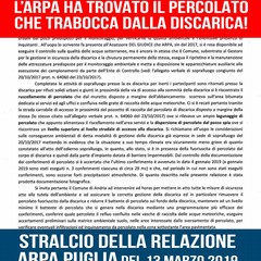 stralcio della relazione dell'Arpa Puglia