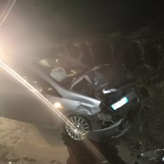 incidente stradale sulla strada comunale di S. Brigida