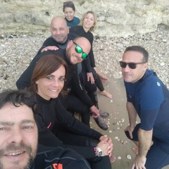 Il Centro Sub Andria e l'associazione Suppiamo ripuliscono alcune spiagge di Trani