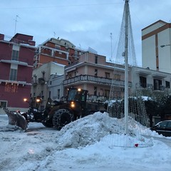 Militari della Pinerolo in azione sulla Murgia innevata