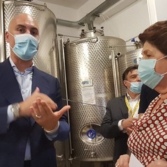 Ministro dell’Agricoltura Bellanova in visita ad Andria al Frantoio Muraglia