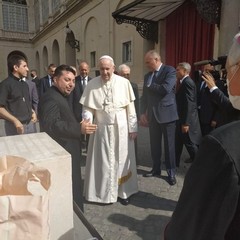 Benedetta la "Prima pietra" della nuova Aula Liturgica della chiesa Sacro Cuore di Gesù