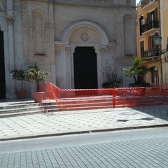 caduta calcinacci in via Pascoli