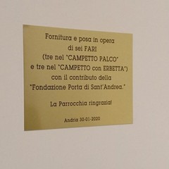 impianto di illuminazione per i campi sportivi della parrocchia San Riccardo