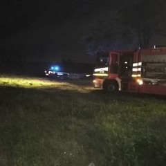 Vasto incendio in una villa antica in contrada Cappuccini Fratta