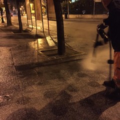Intervento di ripulitura per parte di corso Cavour, via Martiti di Cefalonia e piazza Municipio