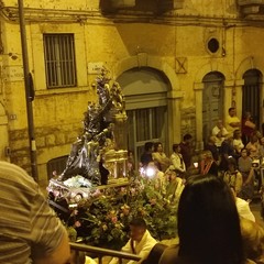 il simulacro della Madonna dei Miracoli al suo Santuario