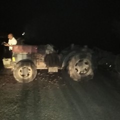 incidente stradale sulla strada comunale di S. Brigida