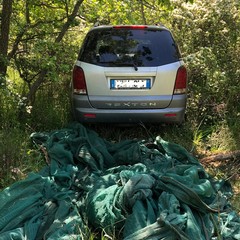 auto rubate ritrovate in contrada Castel del Monte