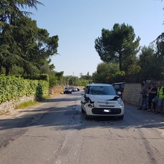 Tamponamento sulla S.p. 43 a circa 1 km dopo il Santuario del S S. Salvatore