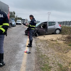 Incidente sulla ex sp 231 all'altezza di Montegrosso