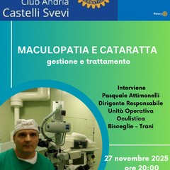 evento del Rotary Club Andria Castelli Svevi con il dottor Pasquale Attimonelli