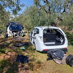 Scocche di auto rubate rinvenute nei giorni scorsi nelle campagne di Andria