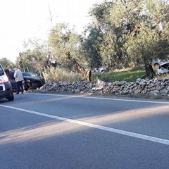 incidente stradale sulla strada verso Castel del Monte