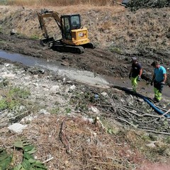 lavori presso il canale Ciappetta Camaggio