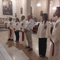 Cerimonia della vestizione di tre nuovi soci della Pia Associazione Crociferi